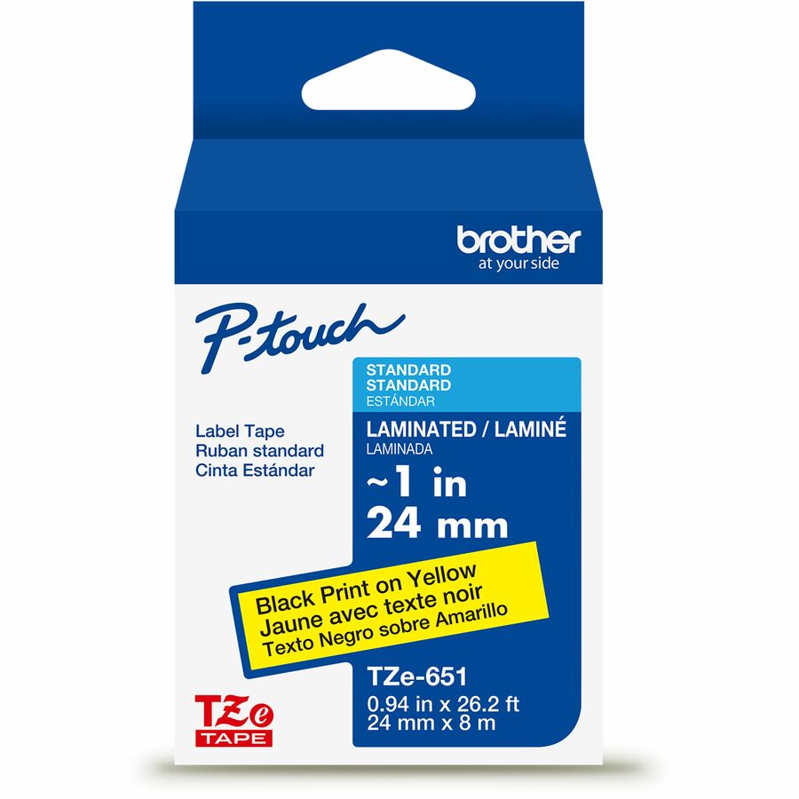 BRTTZES651G 1 in. Industrial Tape, Black & Yellow