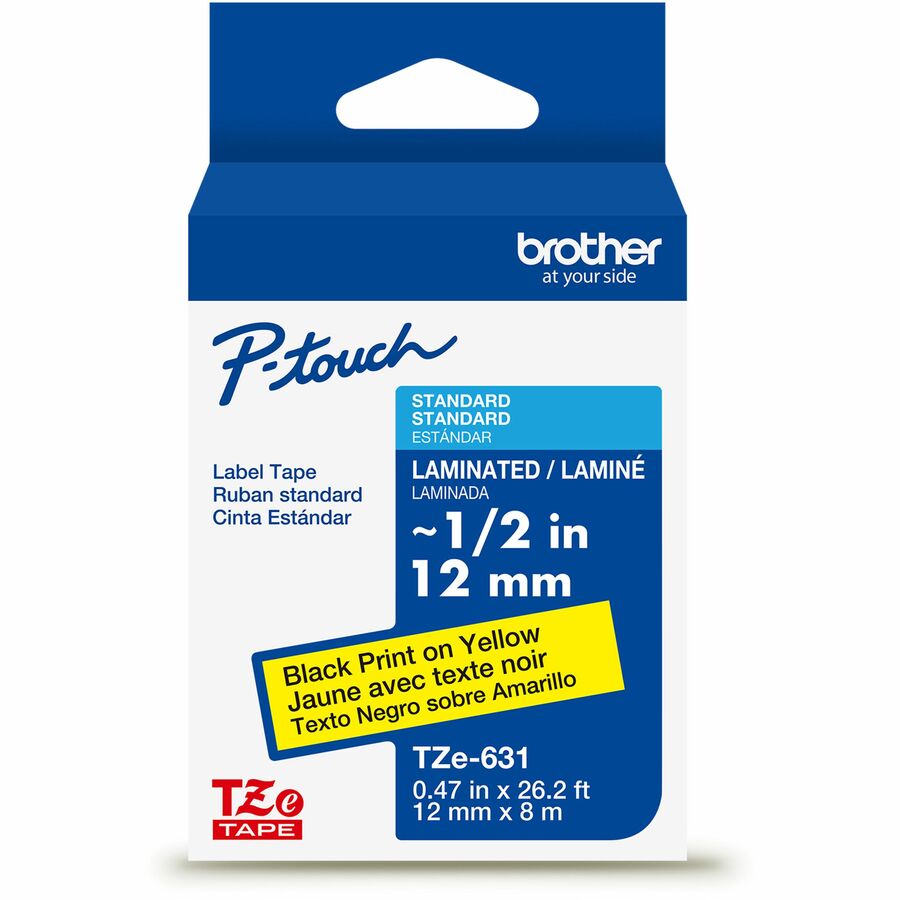 BRTTZES631G 0.5 in. Industrial Tape, Black & Yellow