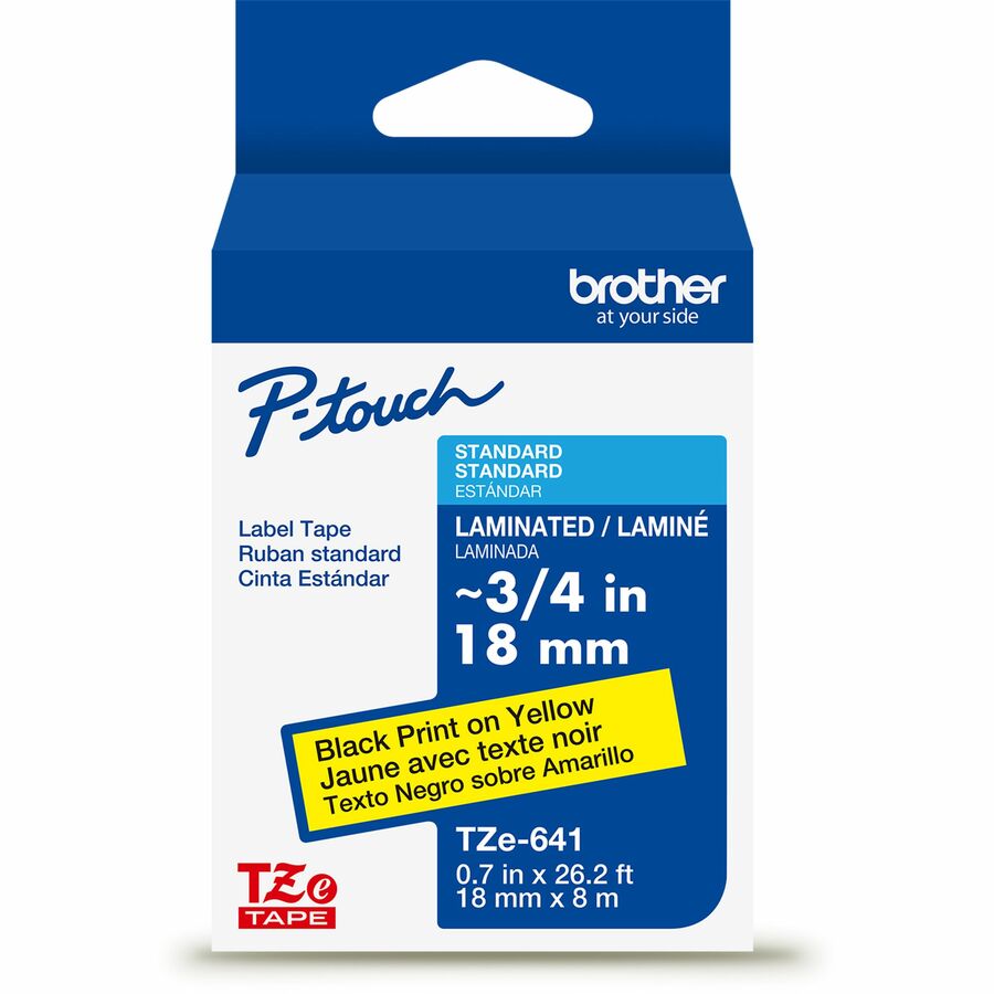 BRTTZES641G 0.75 in. Industrial Tape, Black & Yellow
