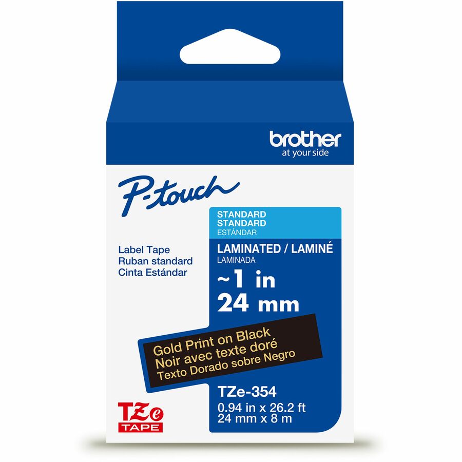 BRTTZE345G 0.75 in. Cartridge Tape, White & Black