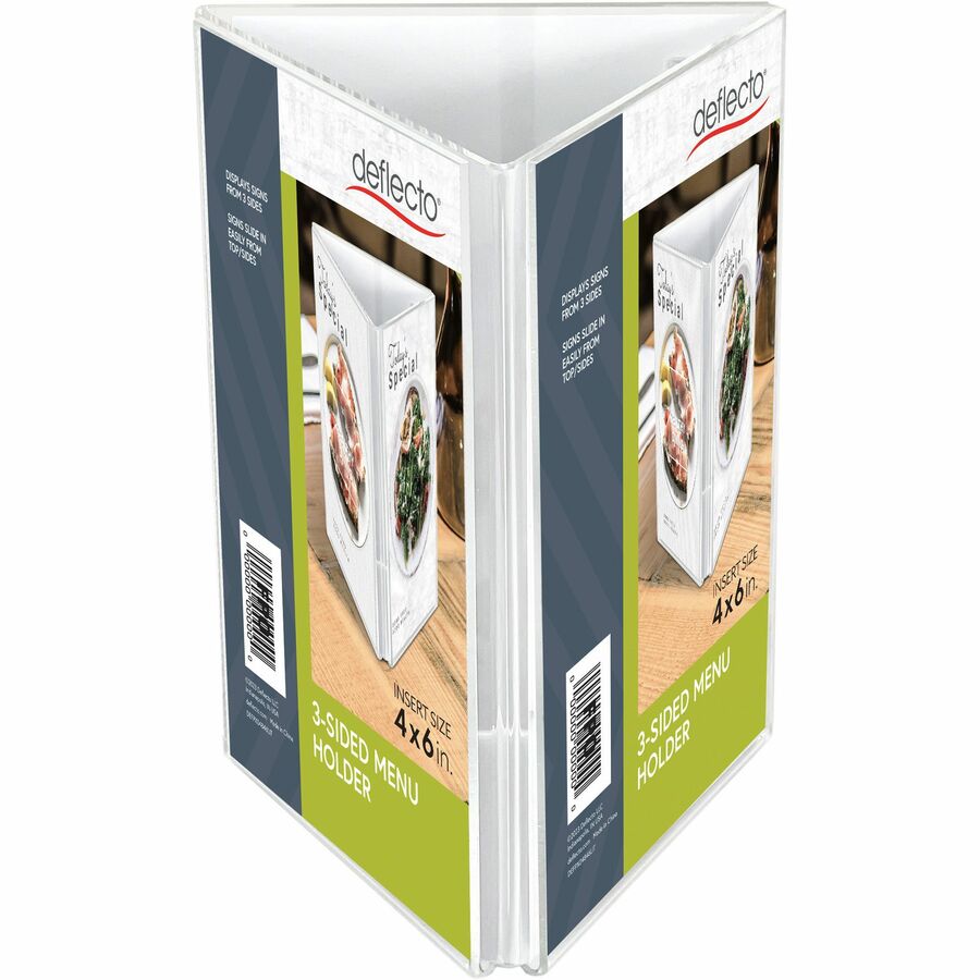 DEF4444 4 x 6 in. 3 Sided Signholder, Clear