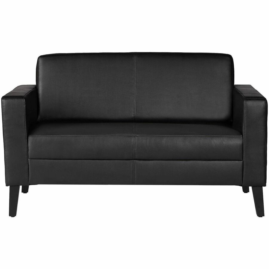 LLR86951 AM Vinyl Loveseat Chair, Black