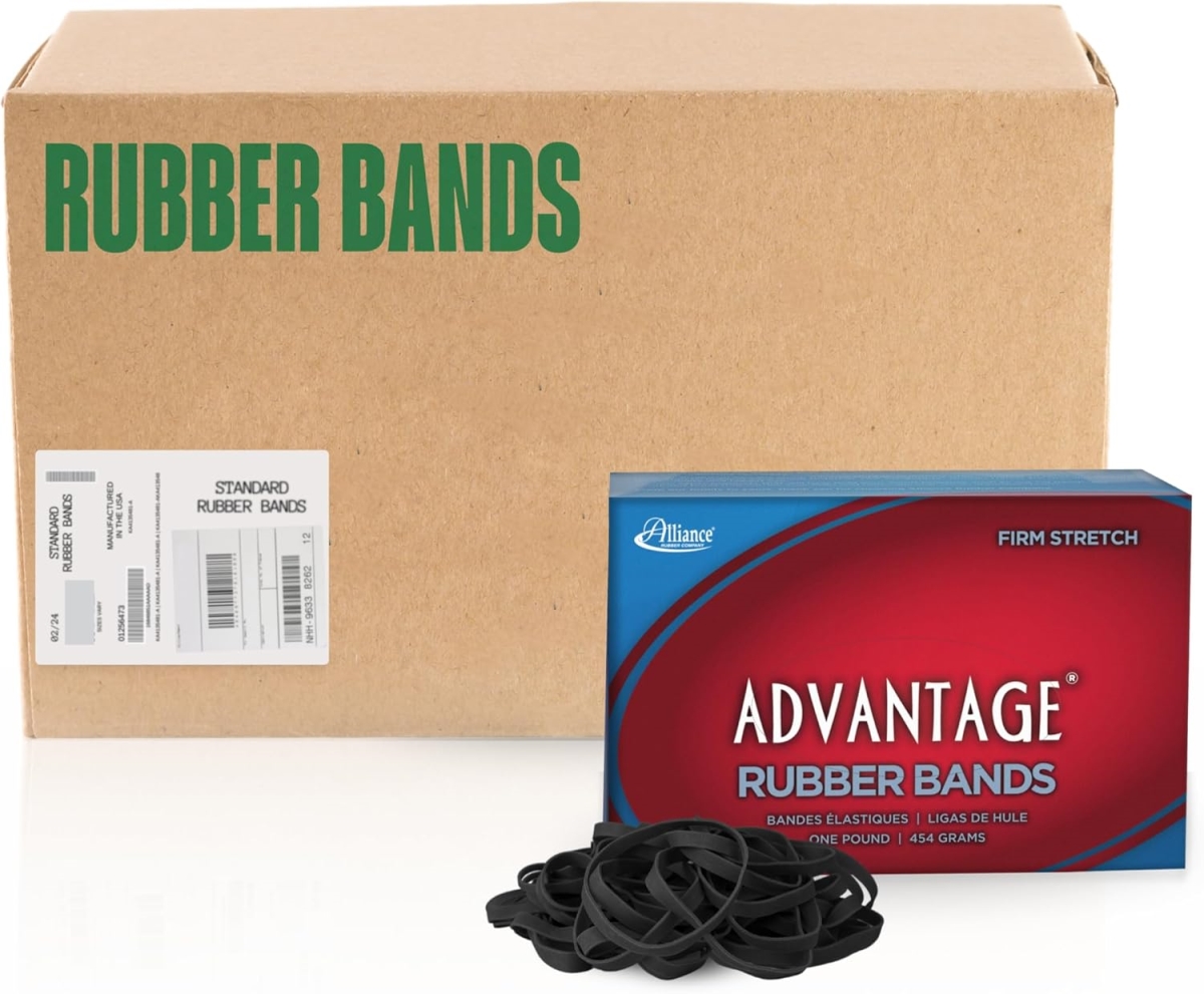 ALL57645 3.5 x 0.25 in. Elastic Strong Rubber Band - Classic Black - Size 64