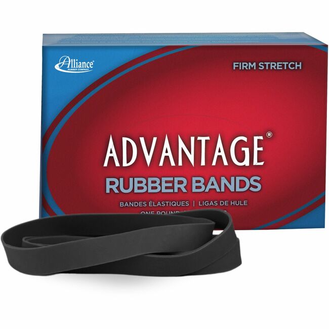 ALL58075 7 x 0.6 in. Elastic Strong Rubber Band - Classic Black - Size 107