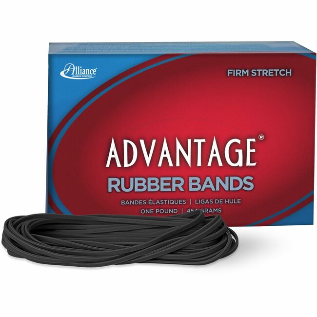 ALL58405 7 x 0.1 in. Elastic Strong Rubber Band - Classic Black - Size 117B