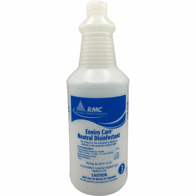 RCM35064514 32 oz Enviro Care Neutral Disinfectant Bottle Spray - Blue