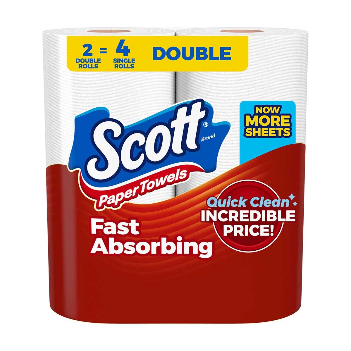 KCC56666 Paper Towels Choose-A-Sheet, 2 Double Rolls - 108 Sheets per Roll