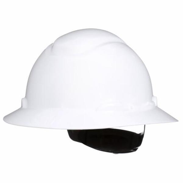 SecureFit, Full Brim Hard Hat, Type 1, Class E, Type 1, Class G, Ratchet (4-Point), White