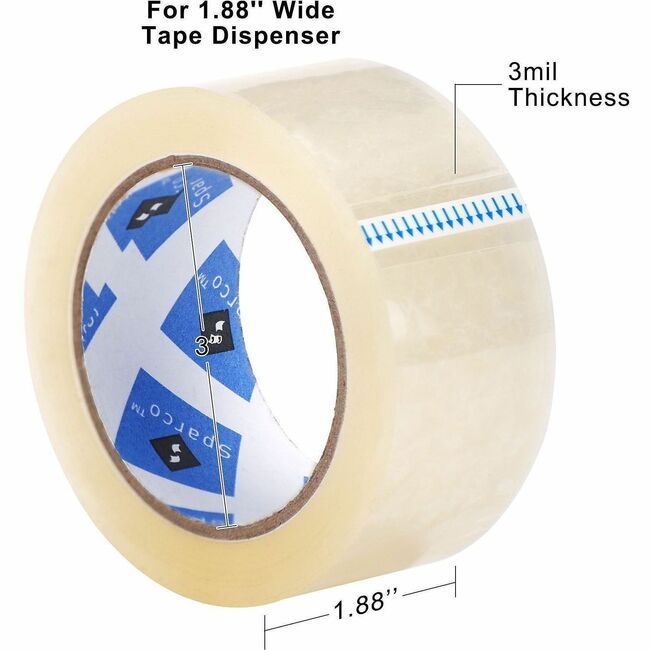 SPR64030 1.88 in. x 55 Yard Heavy-Duty Packaging Tape, Clear