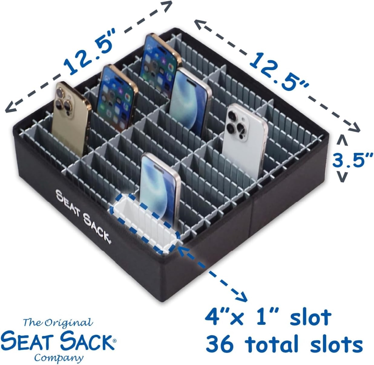SSKPB036 12.5 x 4.9 x 3.5 in. Classroom Cell Phone Storage Tray