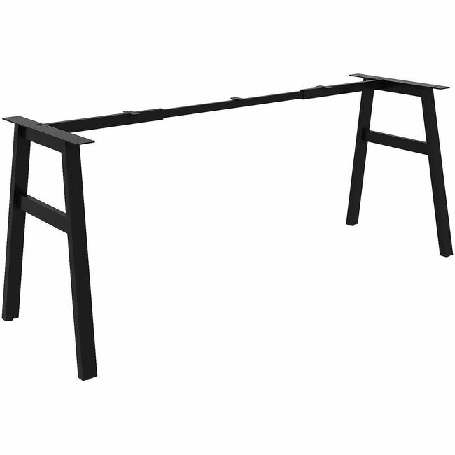 LLR16286 28 x 48 in. Powder Coated A-Shaped Table Leg Base with X-Bar, Black