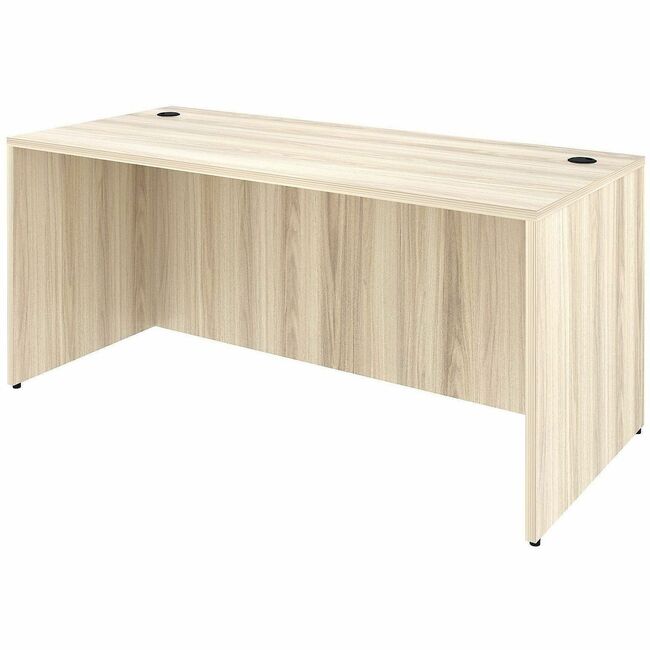 LLR66303 66 x 30 in. Desk Shell, Modern Elm