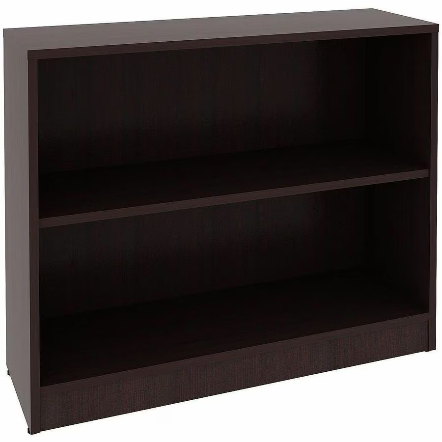 LLR18249 36 x 12 x 30 in. Essentials Laminate 2 Shelf Bookcase - Espresso