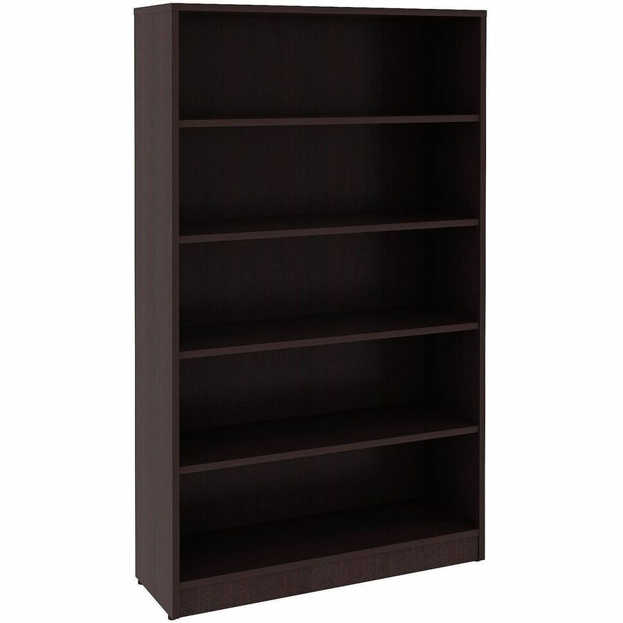 LLR18250 60 x 36 x 12 in. Essentials Espresso Laminate Bookcase with 5 x Shelf, Brown
