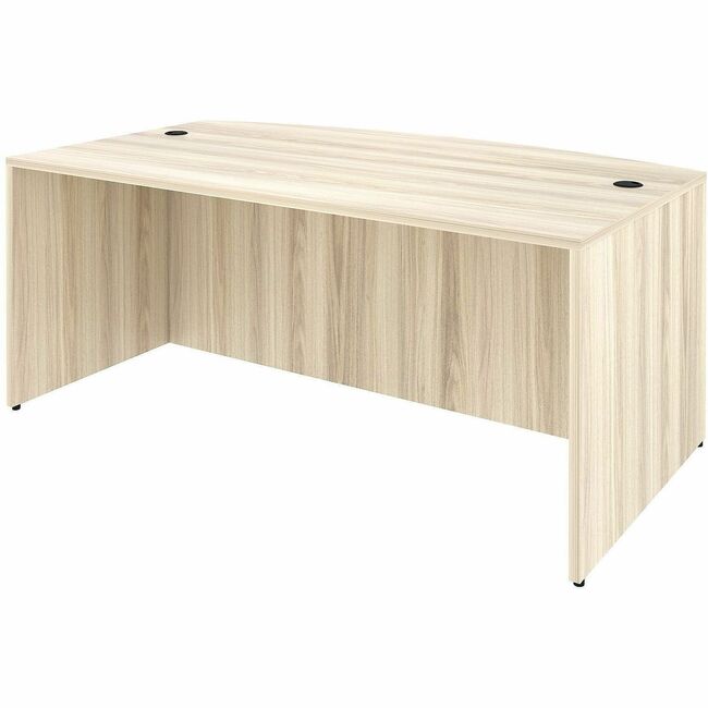 LLR66300 71 x 41 in. Bow Top Table Desk - Modern Elm