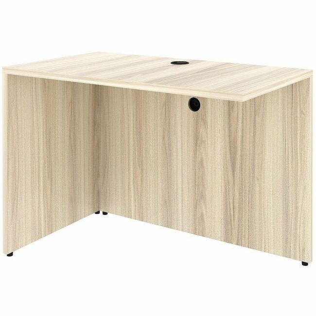 LLR66321 42 x 24 in. Essential Series Return Shell Laminate Desk - Modern Elm