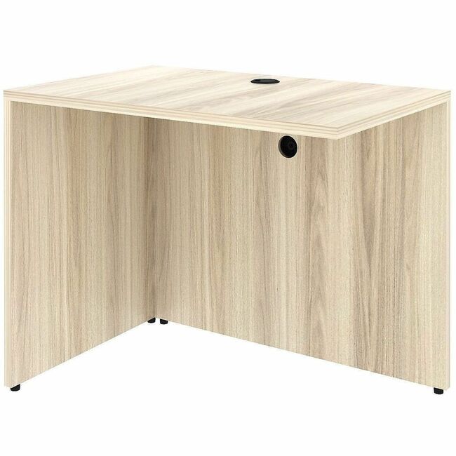 LLR66322 36 x 24 in. Essential Series Return Shell Laminate Desk - Modern Elm
