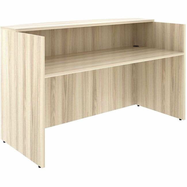 LLR66325 72 x 36 in. Essential Series Reception Area Laminate Desk - Modern Elm