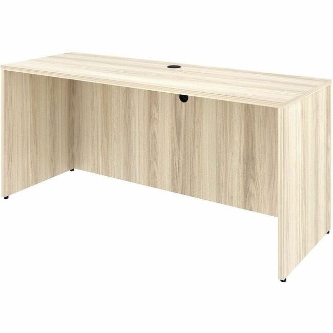 LLR66312 66 x 24 in. Essential Series Credenza Shell Laminate Desk - Modern Elm