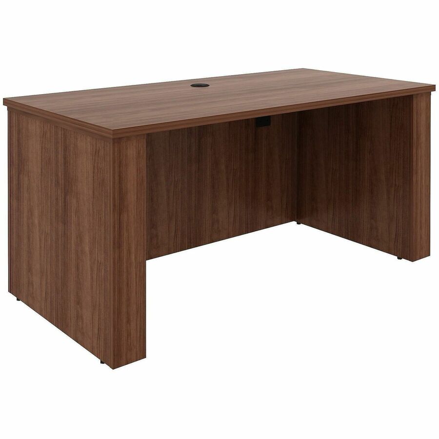 LLR69640 60 x 30 in. Essentials Sit-to-Stand Desk Shell - Walnut