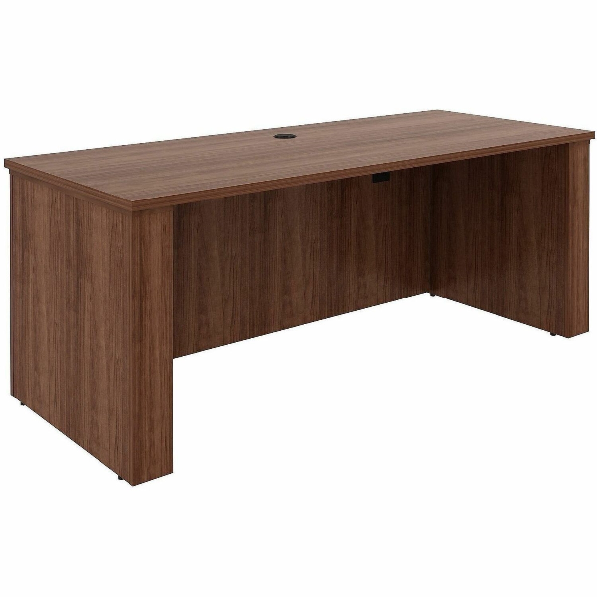LLR69642 72 in. Essentials Sit-to-Stand Desk Shell - Walnut