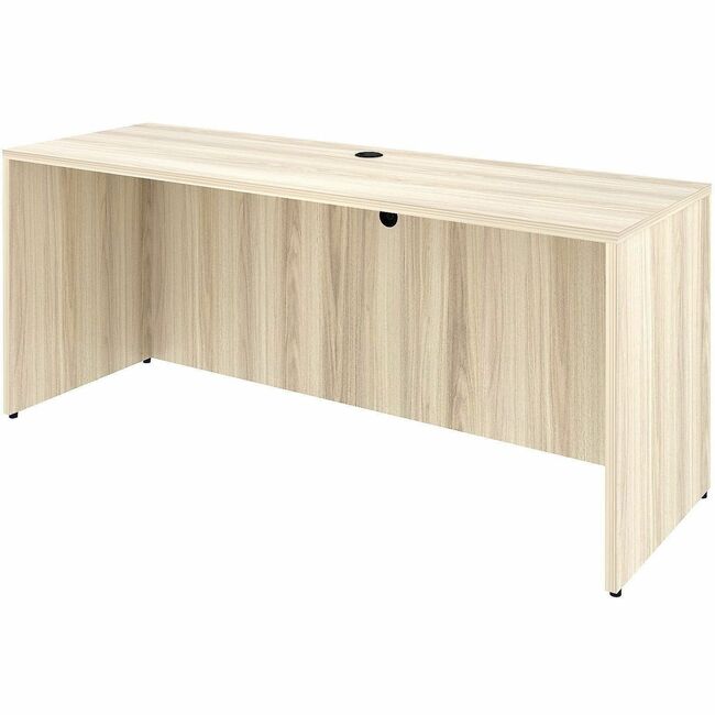 LLR66311 72 x 24 in. Essential Series Credenza Shell Laminate Desk - Modern Elm