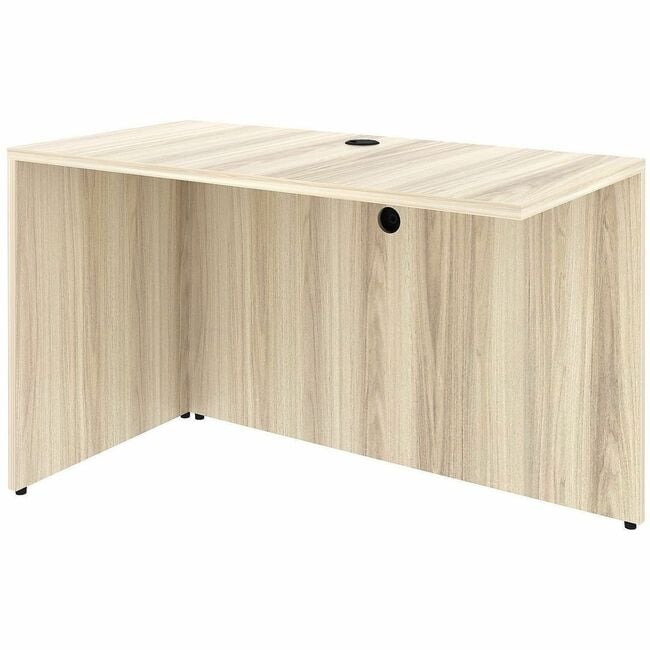 LLR66320 48 x 24 in. Essential Series Return Shell Laminate Desk - Modern Elm