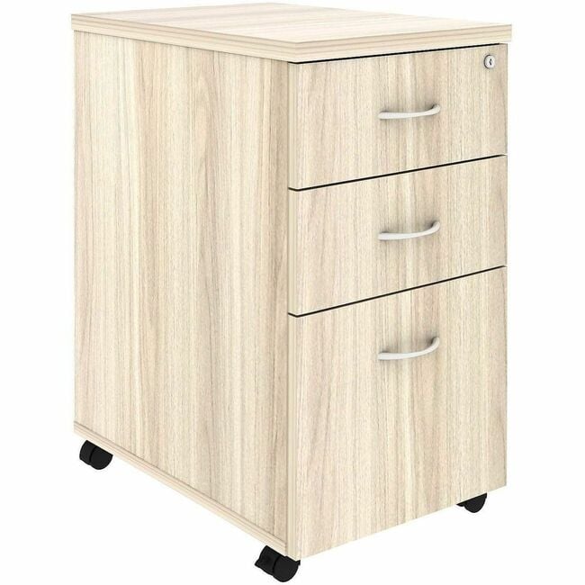 LLR66328 Essential Series Mobility Laminate 2 Box Desking Pedestal, Modern Elm