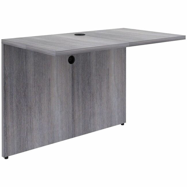 LLR69529 42 x 24 in. Laminate Bridge Desk - Weathered Charcoal