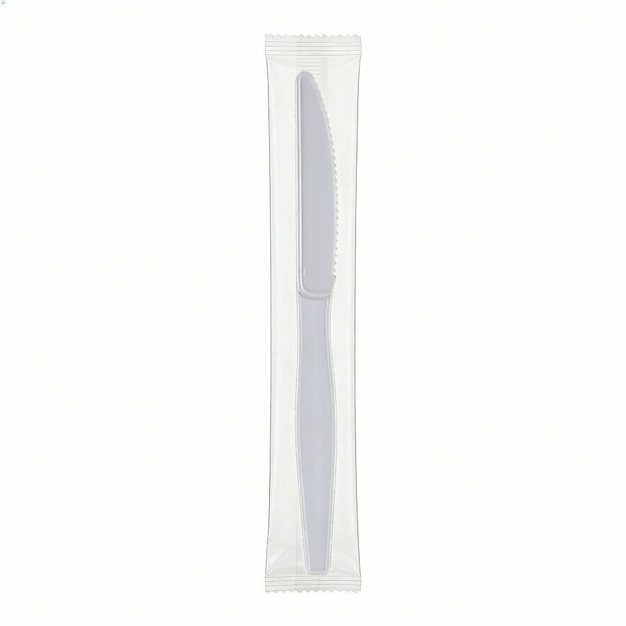 GJO30436 Disposable Polystyrene Cutlery Knife - White