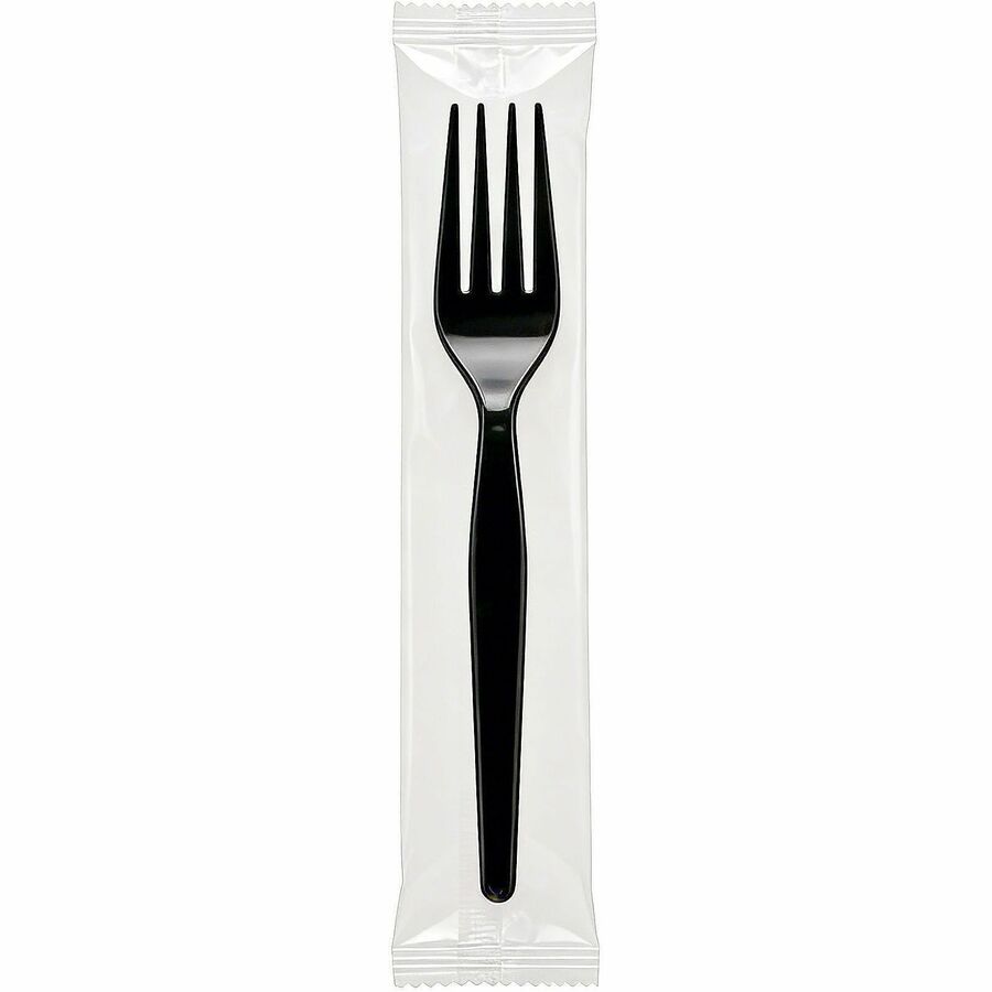 GJO30427 Disposable Polystyrene Cutlery Fork - Black