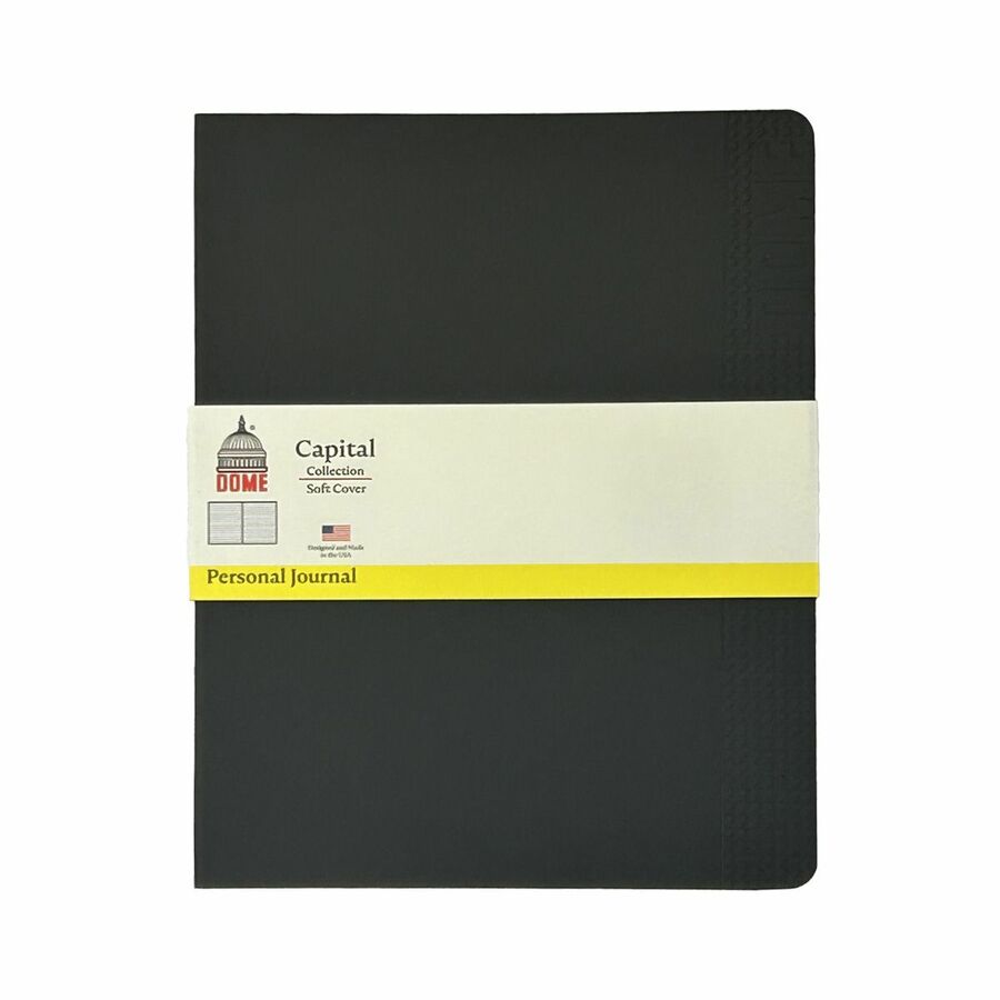 DOM30012 8 x 10 in. Soft Personal  Journal, Black