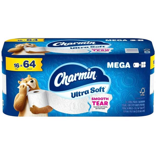 PGC19266 Ultra Soft Bathroom Tissue - 2 Ply - 16 Mega - White