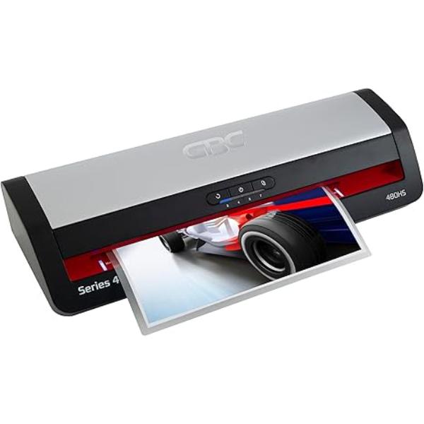 301061 13 in. Wide Format 4-Roller Thermal Laminator Machine 480HS with Auto Reverse Anti-Jam