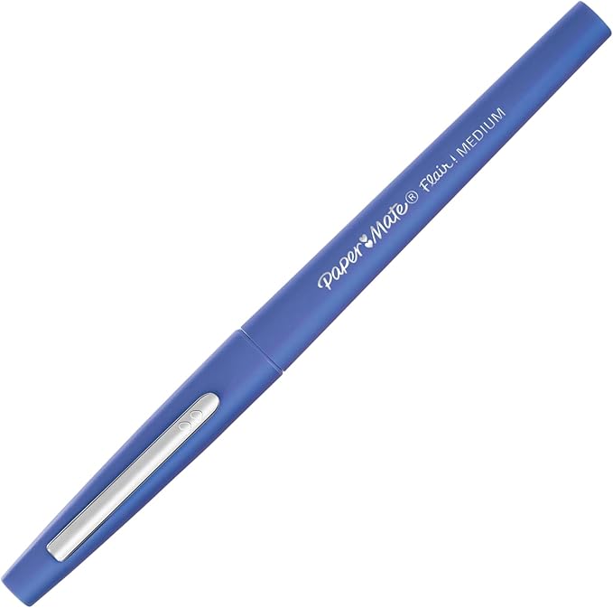 PAP2034197 Flair Felt Tip Pen, Blue Bubblegum Ink