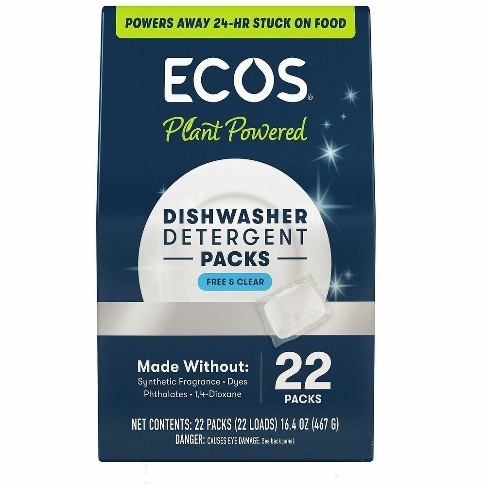 EOP969906 Dishwashing Detergent Soap, Free & Clear Scent - 22 Count - Pack of 6