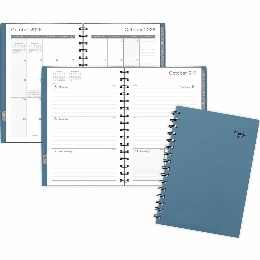 ACCO Brands AAGCRW42020 Basic Weekly & Monthly Planner, Blue - Small
