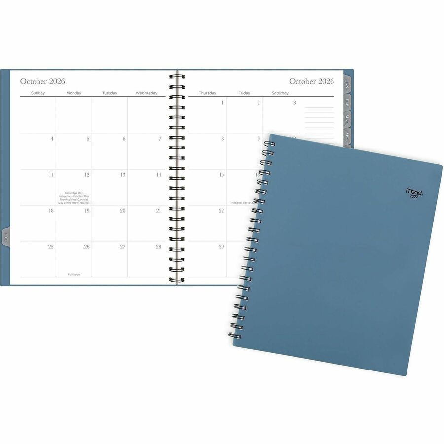 ACCO Brands AAGCRM90020 Basic Monthly Planner, Blue - Large