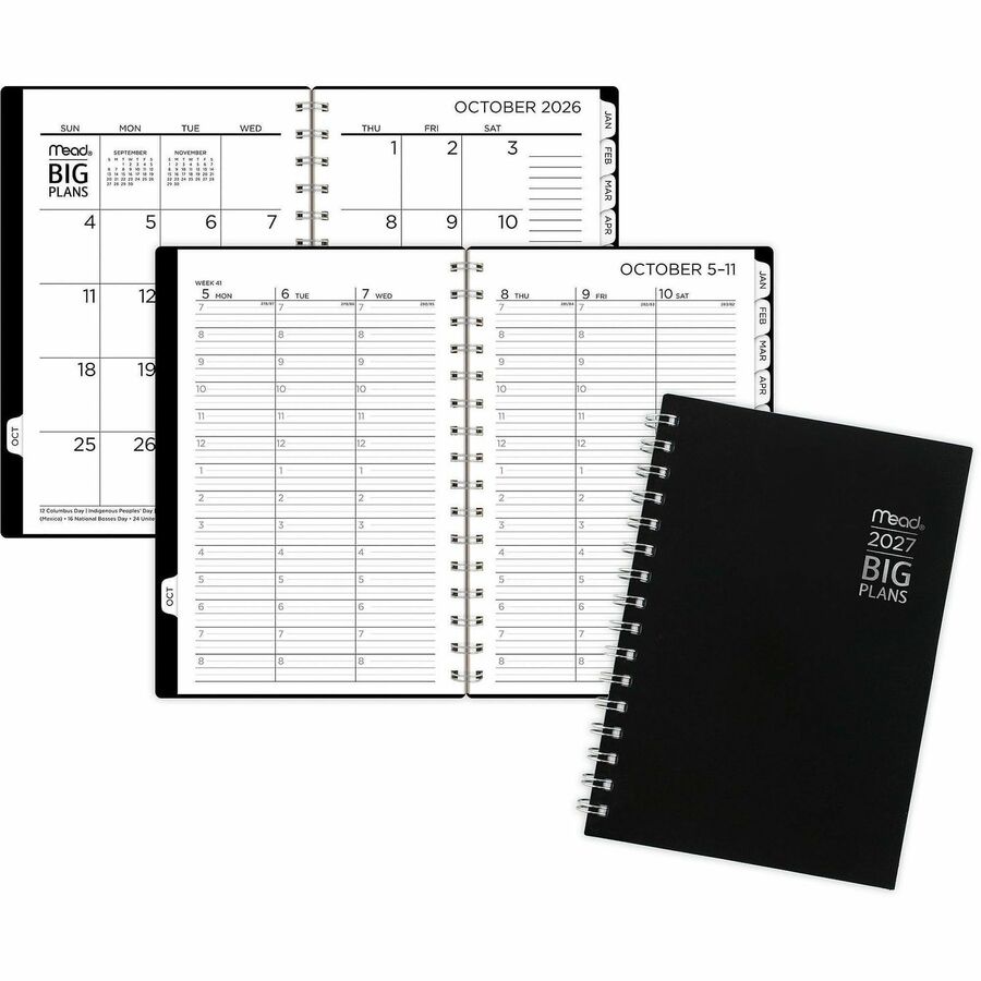 ACCO Brands AAGCRW43005 Big Plans Planner, Black