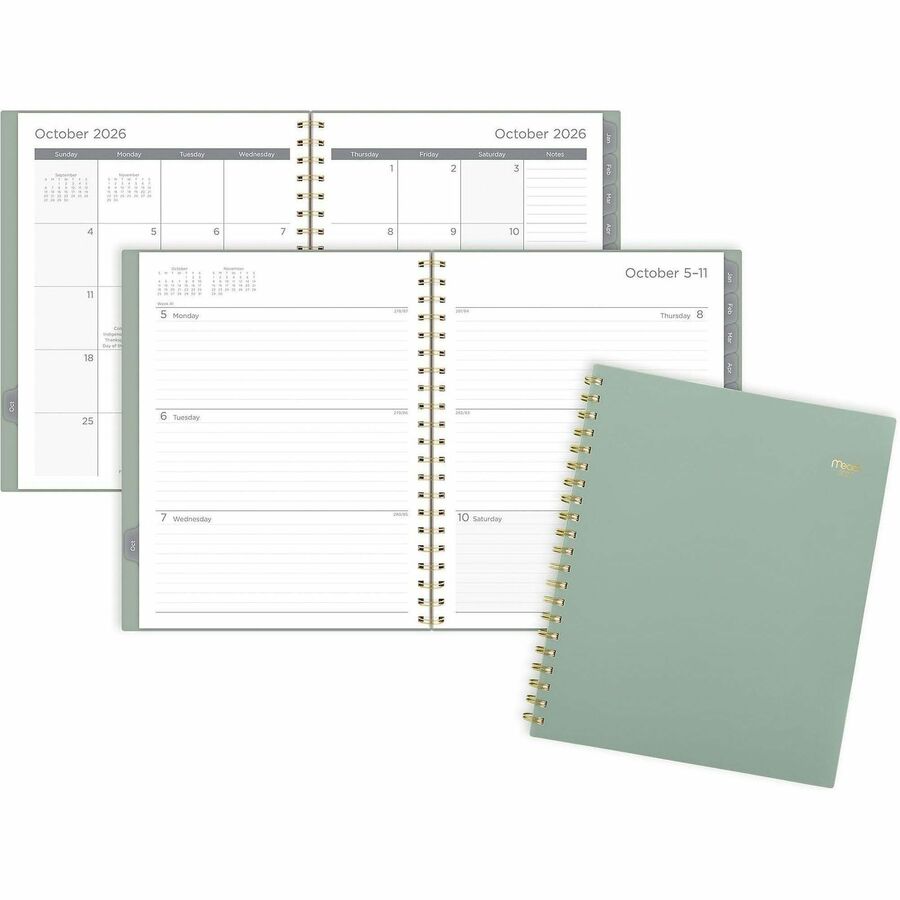 ACCO Brands AAGCRW62093 Basic Weekly & Monthly Planner, Grass - Large