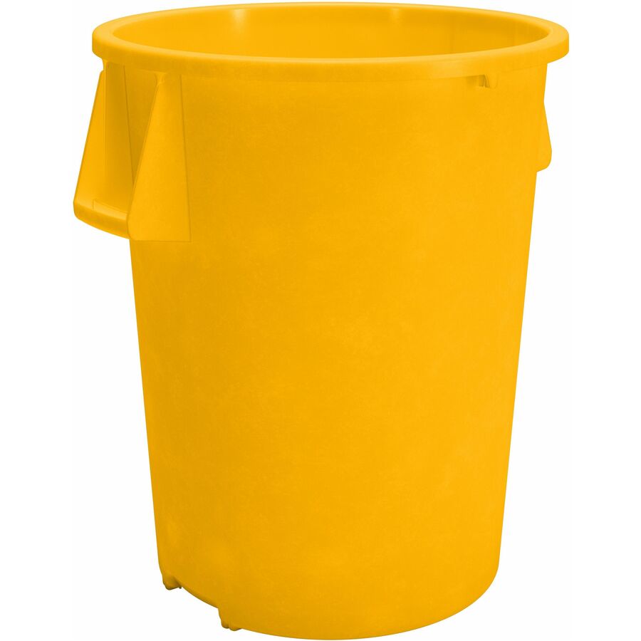 Products CFS84104404 Round Trash Container, Yellow - 44 gal