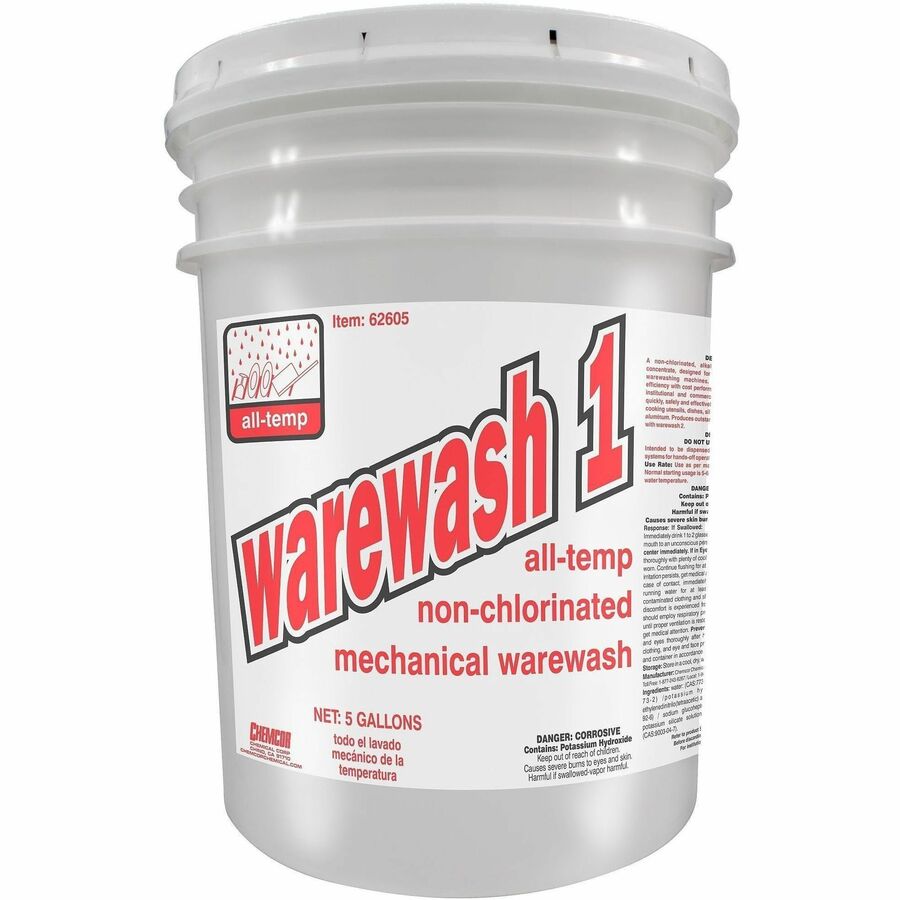 GJO01308 Warewash Detergent, 5 gal