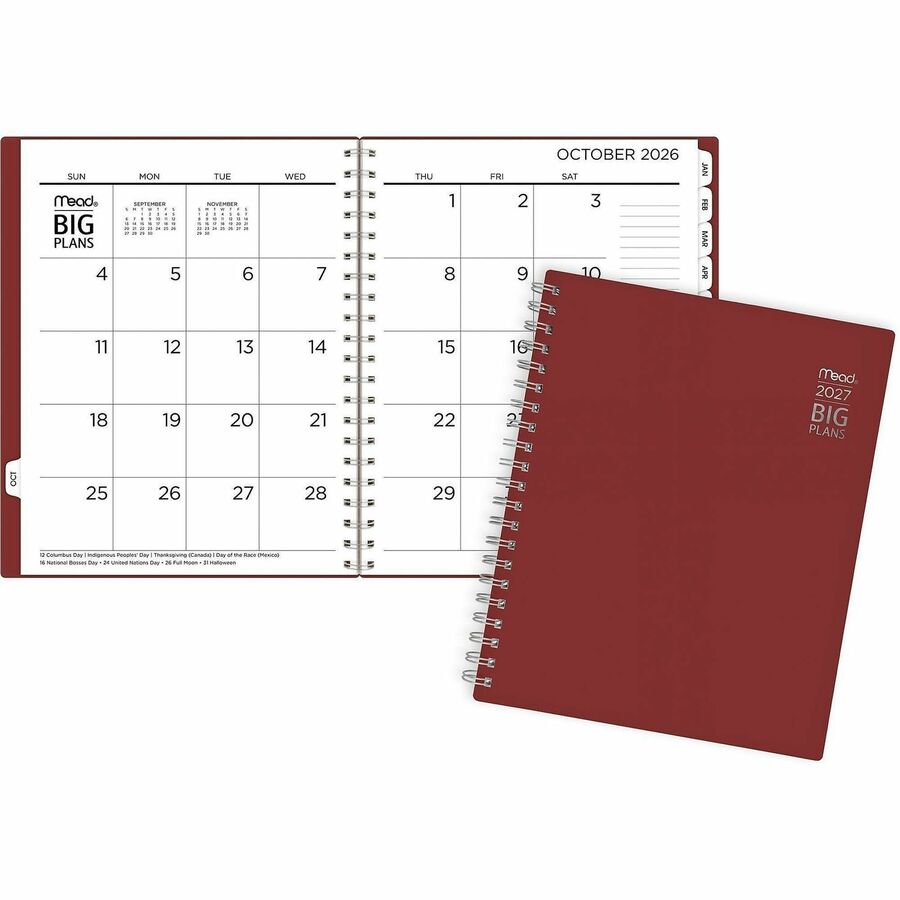 ACCO Brands AAGCR30900 Big Plans Planner, Red - Large