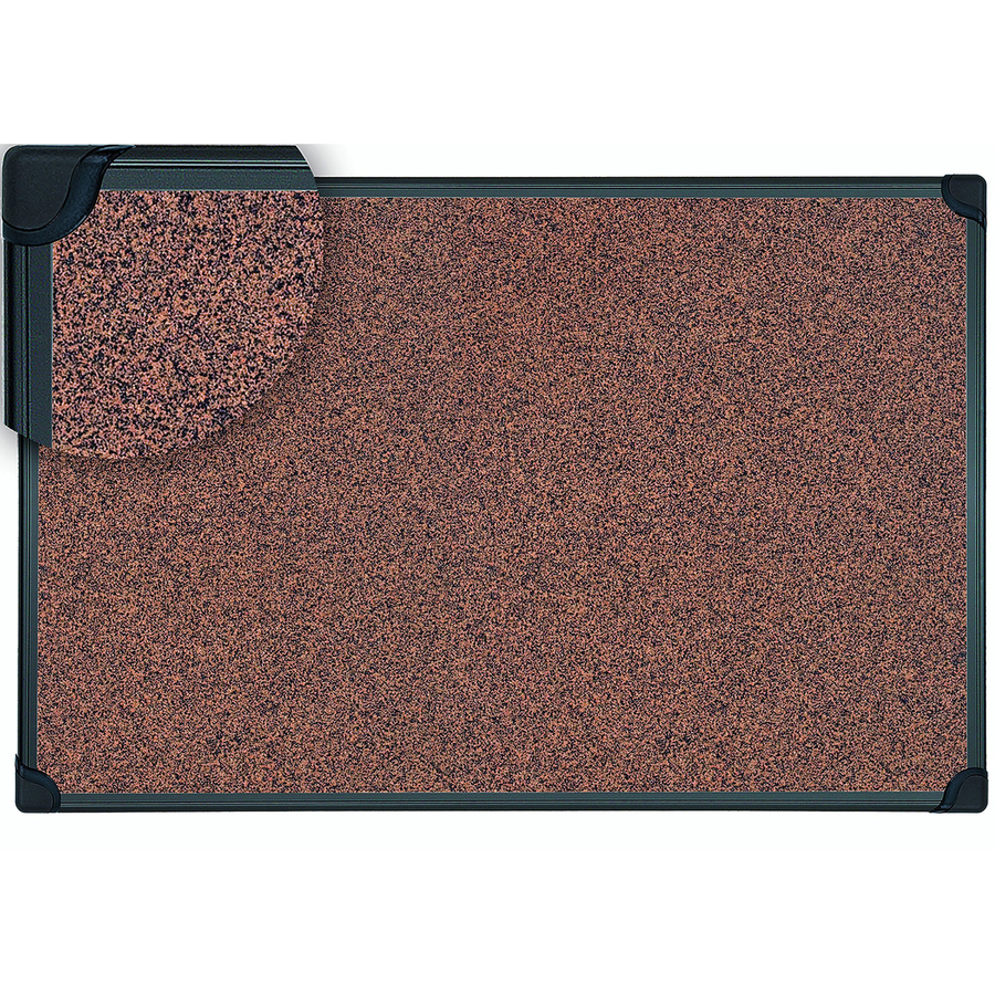 BVCSF132209368 Cork Board, 2 x 3 ft., Black