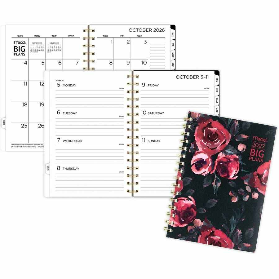 ACCO Brands AAG1834430 Weekly & Monthly Planner, Tea Party