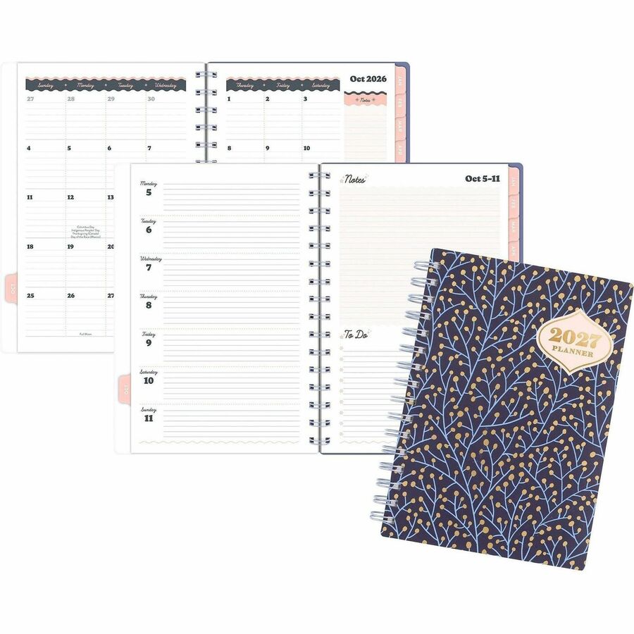 ACCO Brands AAGCC01200 Catcoq Weekly & Monthly Planner, Small, Blue