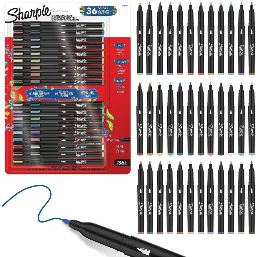 Sharpie SAN2221921 Sharpie Fine Create Marker - Pack of 36