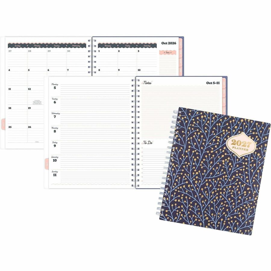 ACCO Brands AAGCC01905 Catcoq Weekly & Monthly Planner, Large, Blue