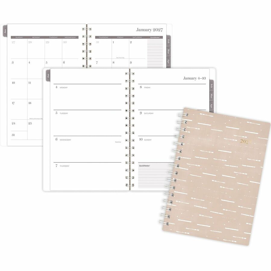 ACCO Brands AAG1845200 Weekly & Monthly Planner, 5 x 8 in., Desert Grain