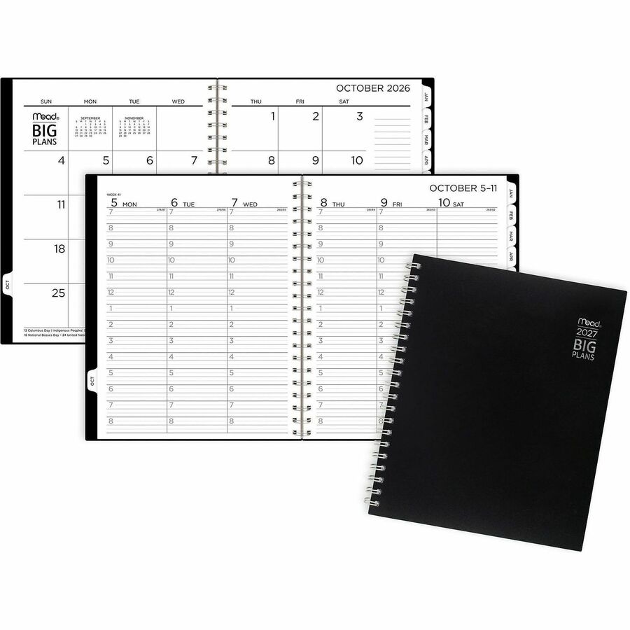 ACCO Brands AAGCRW63005 Big Plans Planner, Black - Large